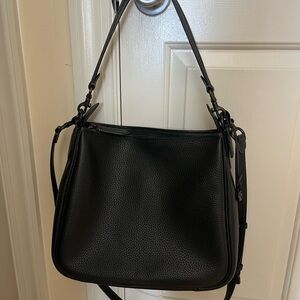 Coach Black Leather Shoulder Bag